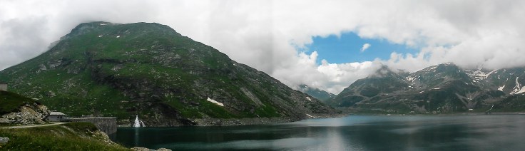 View of the reservoir above Madesimo